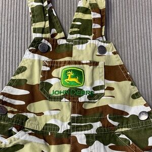 John Deere 24 months camo shortalls Kids Green and Brown Overalls boys